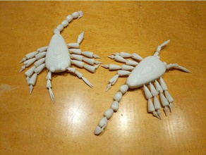 vorgeformte Skorpion Tiere Tier scorpion 3d print model - Mito3D