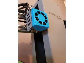 cocoon create airflow focus 3d printer accessories air cool duct fan 3d print model - Mito3D