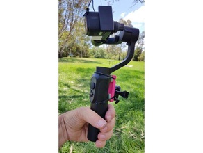 lisse q cardan gopro adaptateur de la caméra 3d print model - Mito3D