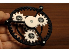planetary gear fidget spinner mechanical toys 626 695 ball bearing hand toy gears 3d print model - Mito3D