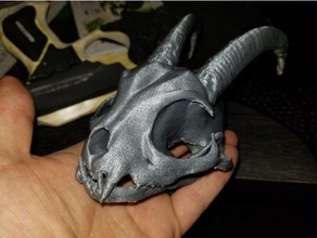 horned demon cat creatures horns yokai 3d print model - Mito3D