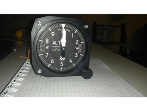 altimeter flight simulator video games accessory arduino panel 3d print model - Mito3D