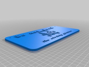 zeplin korsanlar giremiyor işaretler ve logolar özelleştirilmiş 3d print model - Mito3D