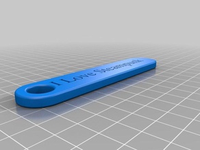 chave de cadeia - ilovesteampunk os acessórios personalizado 3d print model - Mito3D