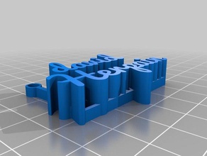 my customized hanging letters decor 3d print model - Mito3D