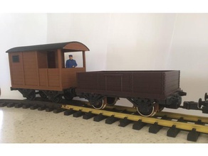 g l'échelle des wagons 1 32 passe-temps jardin de chemin fer échelle openrailway ferroviaire ouvert 3d print model - Mito3D
