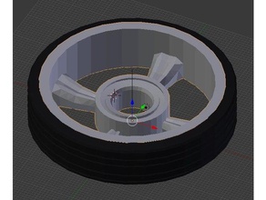felga opona cerchio pneumatico r c i veicoli 3d print model - Mito3D