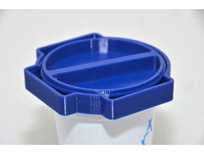 jogurtbecher wiederverschliesser yogurt recloser cucina & sala da pranzo 3d print model - Mito3D