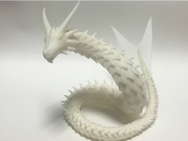 deniz yılanı yaratıklar mafsallı top eklemli ejderha ejderhalar yılan 3D print model - Mito3D