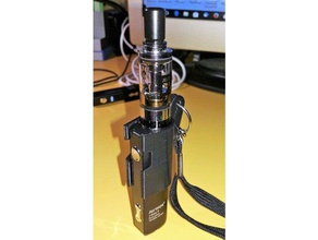 e sig holder lanyard containers e-cigarette 3d print model - Mito3D