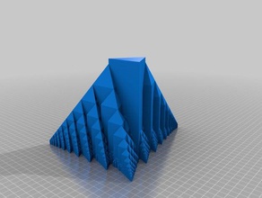 ifs porta-lápis vaso fractal recipientes 3d print model - Mito3D