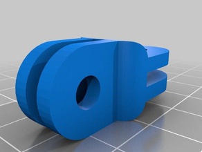 gopro 2x2 acoplamento eletrônica câmera suporte de a montagem 3d print model - Mito3D