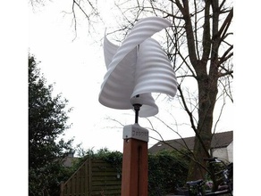 vertical moinho de vento da hélice exterior e jardim catchthewind vertical, turbina do eólica 3d print model - Mito3D