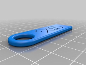 xd Schlüsselanhänger - Zubehör kundengebundene 3d print model - Mito3D
