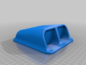 capot de voiture scoope v2 l'automobile muscle 3d print model - Mito3D