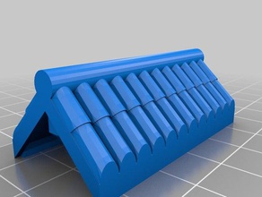 tejados modulares teja de 45 grados juguetes construcción exin castillos 3d print model - Mito3D