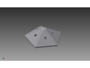 dymaxion map fuller-Projektion puck Mathe-Kunst 3d print model - Mito3D