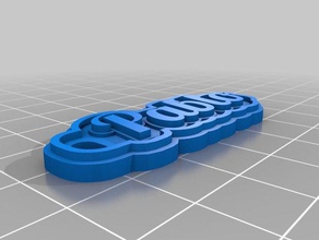 llavero pablo keychains customized 3d print model - Mito3D