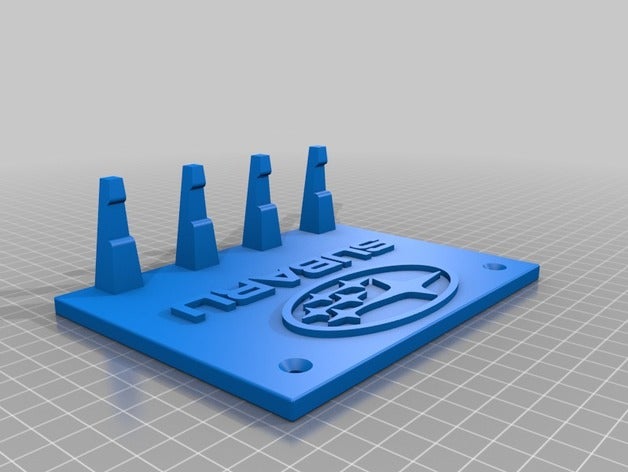 subaru key hook decor car holder subie 3D print model - Mito3D