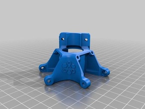 e3d v6 delta kossel effector - remixed 3d printer parts 3d print model - Mito3D