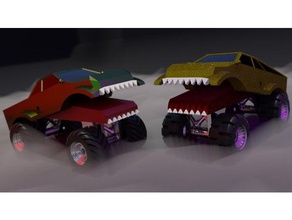 monster-truck-v2 Spielzeug & Spiele Auto Spaß Kinder monster - LKW 3d print model - Mito3D