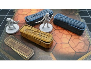 gloomhaven sarcófago brinquedo & acessórios para jogos jogo de tabuleiro caixão dnd dungeon terreno calabouço dispersão 3d print model - Mito3D