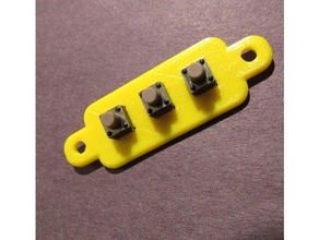 interruttore tattile monte x3 l'elettronica arduino frontalino il a passare la piastra pulsante 3d print model - Mito3D