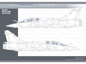 mirage 2000d veículos airlane a dassault lutador caça jato 2000 avião 3d print model - Mito3D