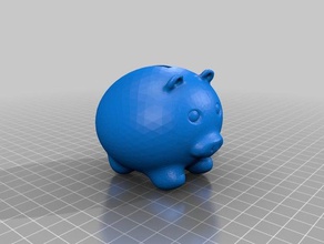 piggy bank 3d printing pig practical 3d print model - Mito3D