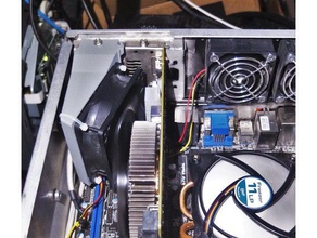 80 pcı kanalı soğutma yuvası bilgisayar 3d print model - Mito3D