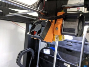 fan shroud raise3d e3d v6 hotend adapter 3d printer parts 3d print model - Mito3D