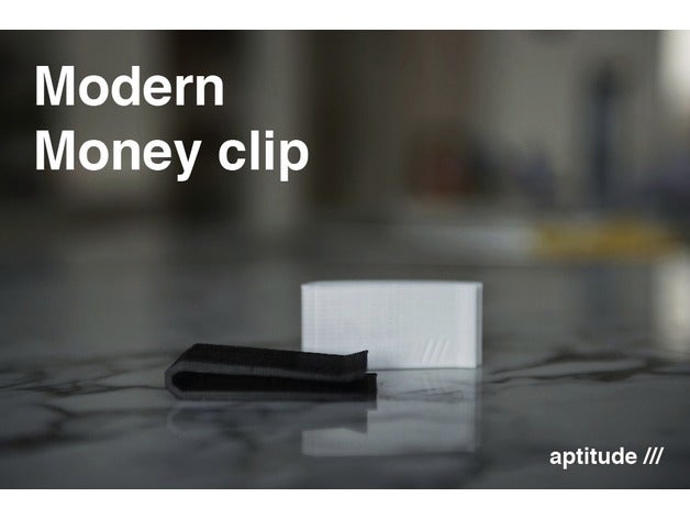 moderne Geld-clip - Zubehör 3d aptitude aptitude3d Geld 3D print model - Mito3D