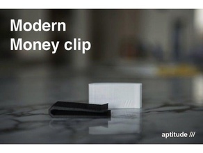 modern money clip accessori 3d aptitude aptitude3d soldi 3d print model - Mito3D