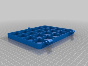 my customized hinged bead box v2 organization 3d print model - Mito3D