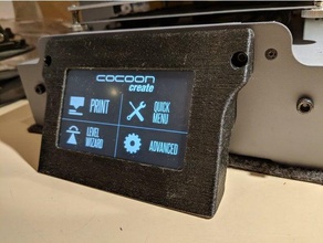 wanhao duplicateur i3 ainsi que l'écran lcd du boîtier Imprimante 3d accessoires cocon de créer le contact plus 3d print model - Mito3D