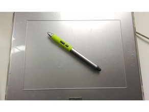 wacom graphire 4 pen grip replacement parts 3d print model - Mito3D