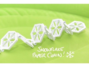 fiocco di neve catena carta matematica arte blockscadsnowflake 3d print model - Mito3D