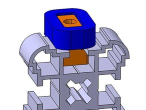 t-ranura de bloque espaciador velleman k8200 alfer coaxis 27 5 Impresora 3d las piezas 3drag 3d print model - Mito3D
