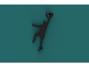 goalkeeper keychain keychains ball football 3d print model - Mito3D