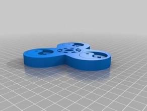 entièrement en 3d imprimable fidget spinner jouets & jeux 3d print model - Mito3D