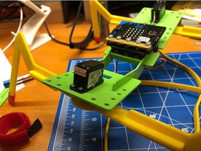 walkerbot peu la robotique microbit le robot marcheur 3d print model - Mito3D