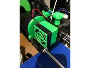 anet a6 magnetic extruder fan 3d printer parts 3d print model - Mito3D