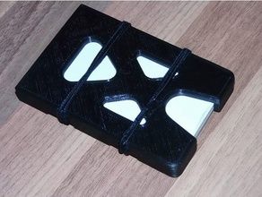 imprimibles de la cartera tarjeta crédito tamaño accesorios credito billetera 3d print model - Mito3D