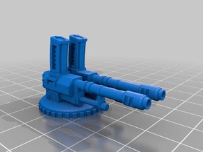 twin-linked autocannon genestealer cults galyat truck toy & game accessories warhammer 40k wh40k 3d print model - Mito3D