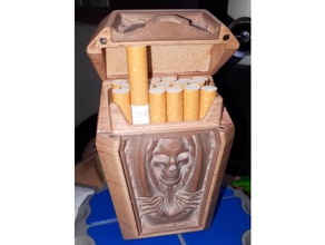 cigarro caso caixão v2 recipientes 3d print model - Mito3D