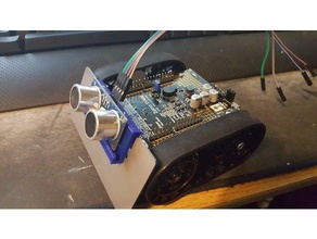 ultrasonic sensor holder zumo robot 3d printing 3d print model - Mito3D