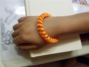 flessibile a spirale bracciale bracciali 3d print model - Mito3D
