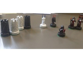 magnético jogo de xadrez 3d print model - Mito3D