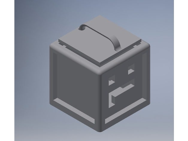 m n e c o k j r containers cookie jar dead meme kitchen minecraft tapl 3D print model - Mito3D