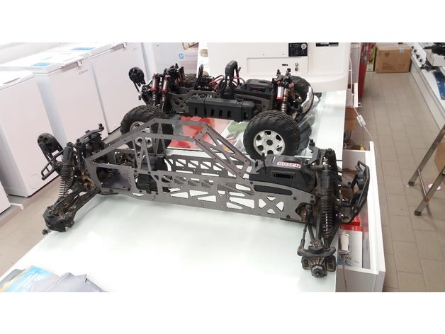hpi savage flux hp 2350 telaio xl di conversione r c i veicoli brushless flusso 3D print model - Mito3D